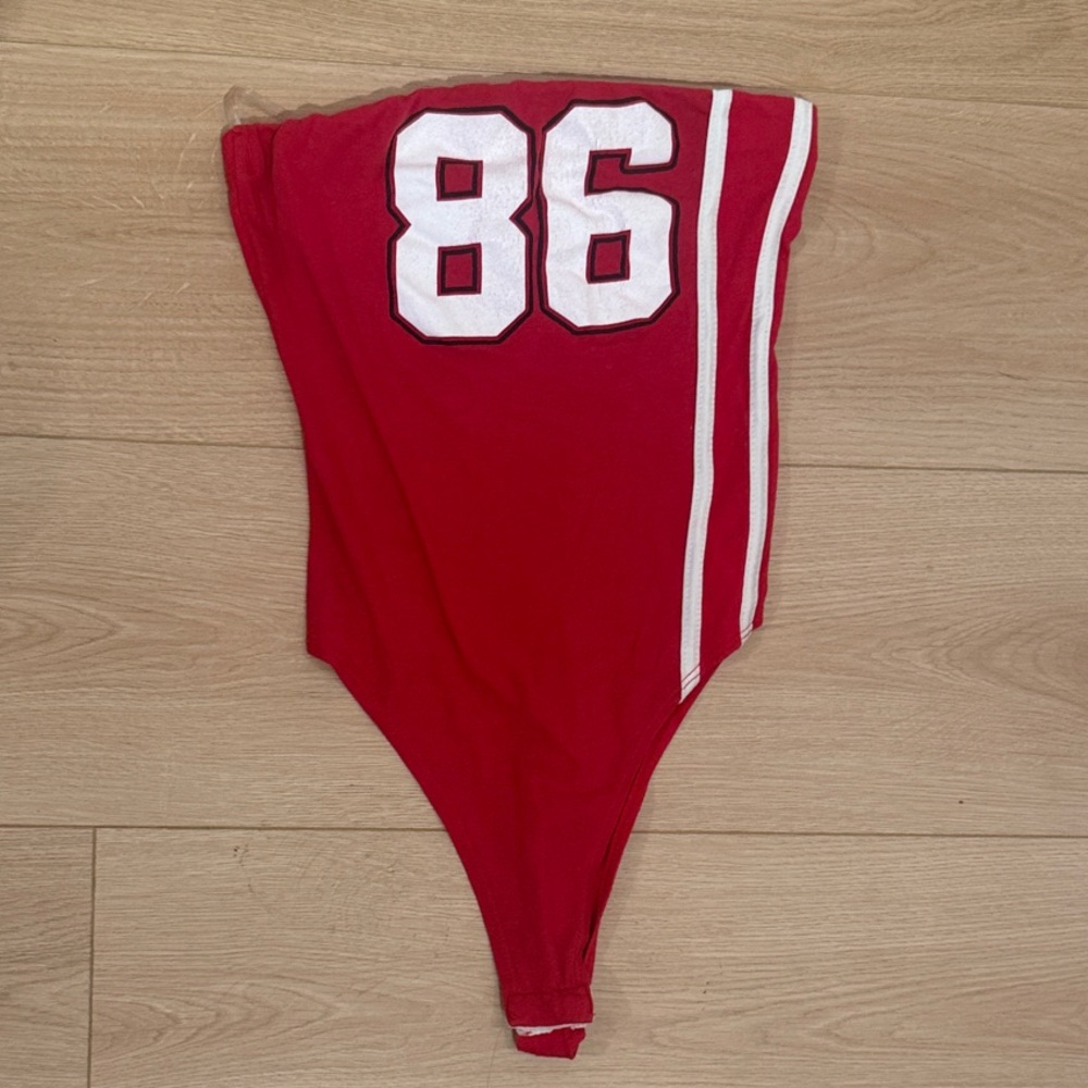 Sporty Tube Top Bodysuit